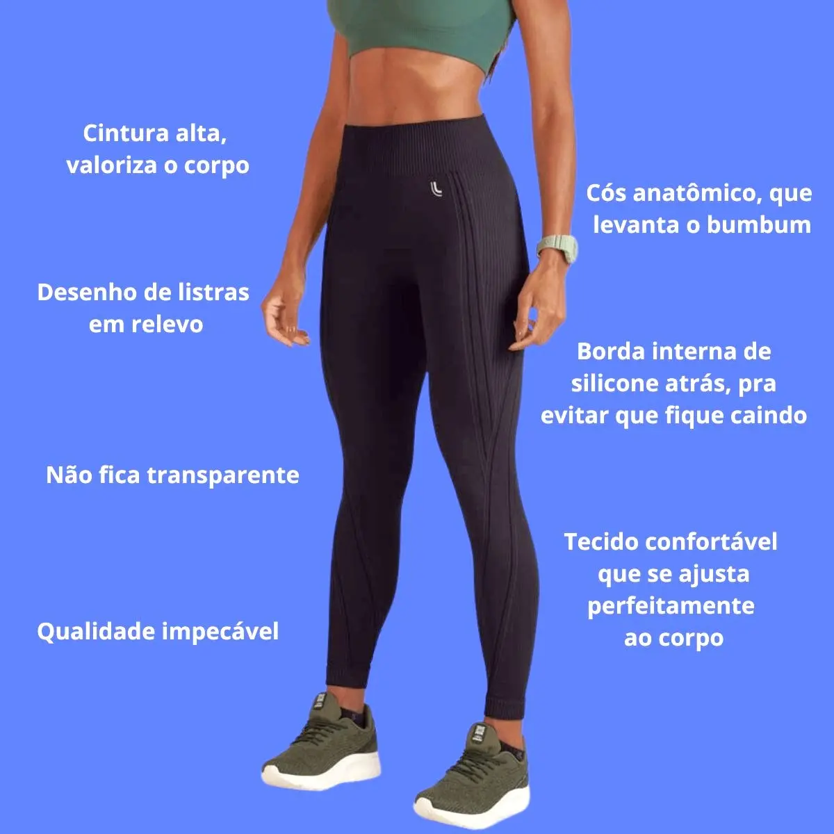Calça Legging Lupo Fitness Não Fica Transparente Compressão