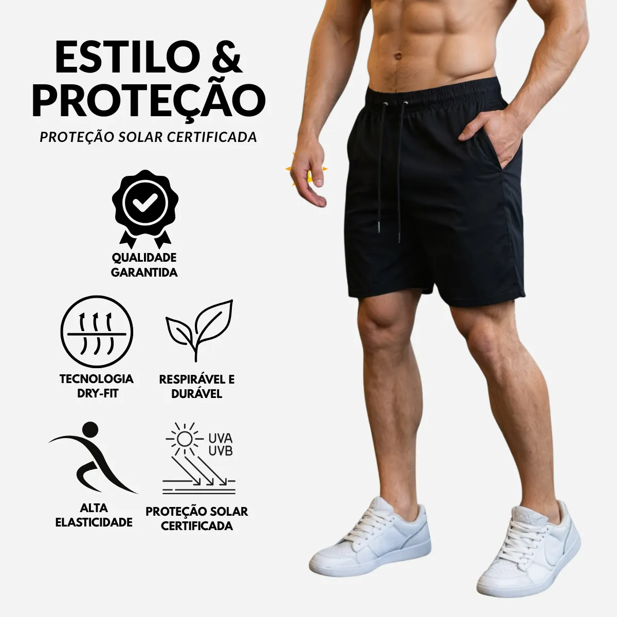 Kit 4 Bermudas Masculinas Bolsos Funcionais Treino Academia