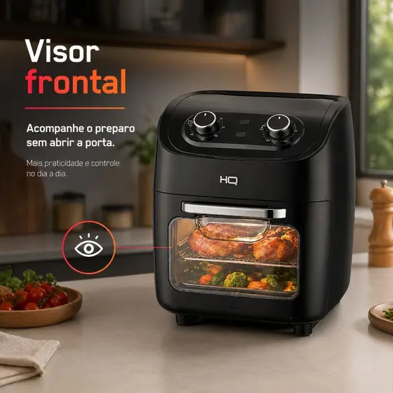 AIR FRYER DIFERENCIADA QUE DÁ PRA VER O PREPARO