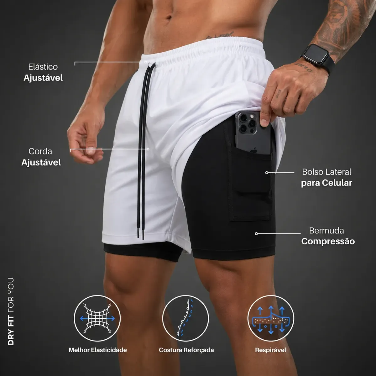SHORT EXCELENTE PROS SEU TREINOS E CORRIDAS