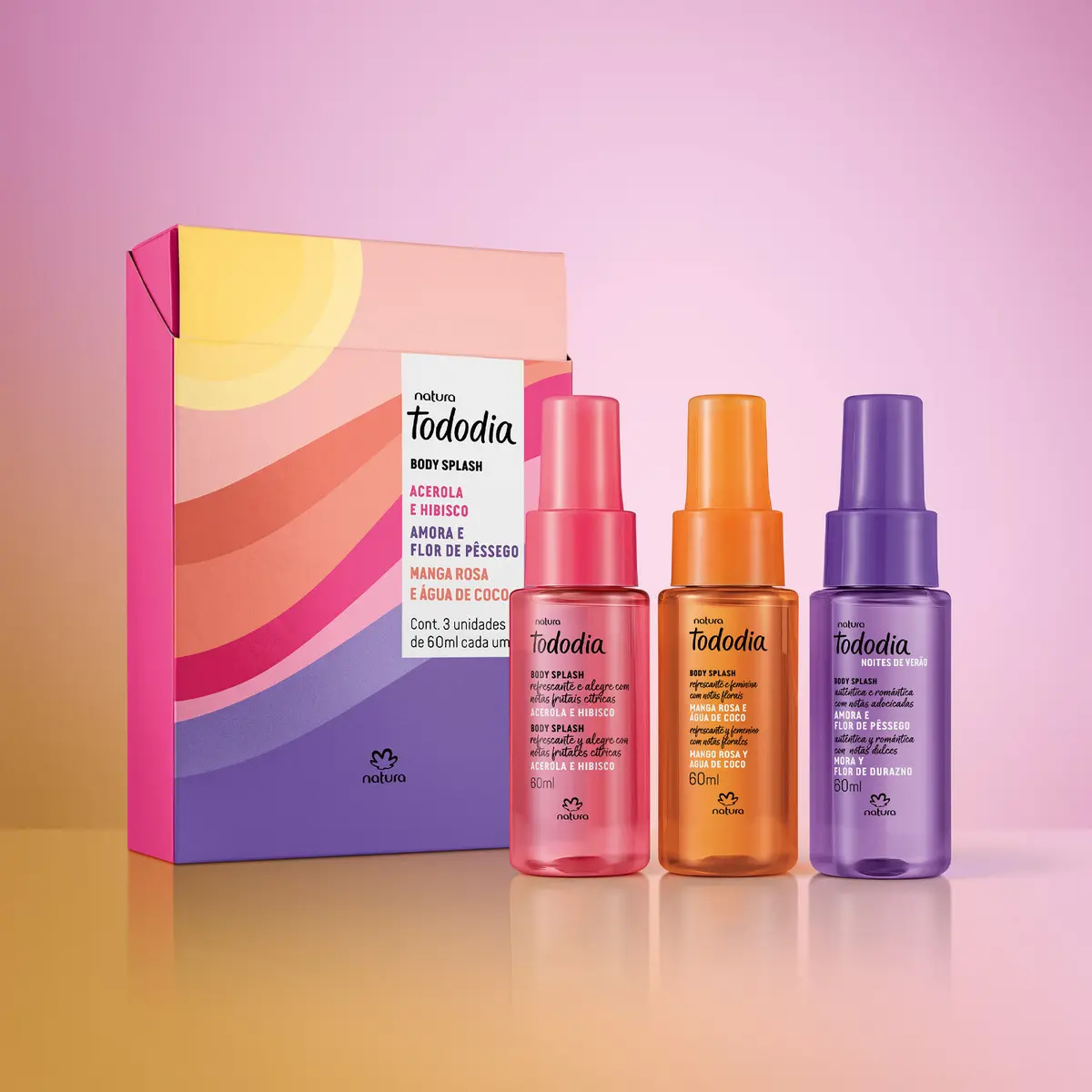 KIT DE BODY SPLASH DA NATURA PRA ELAS