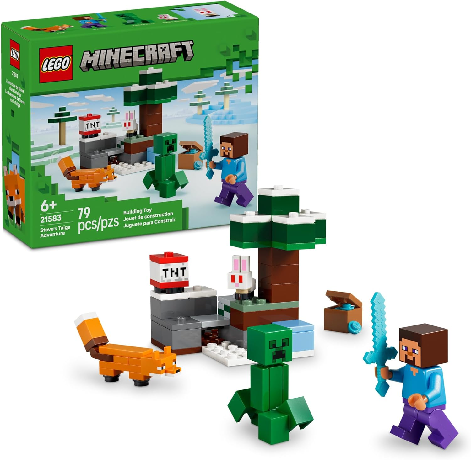 LEGO MINECRAFT, ESSE VEM COM O STEVE