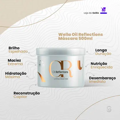 Wella Professionals Oil Reflections - Máscara Capilar 500ml