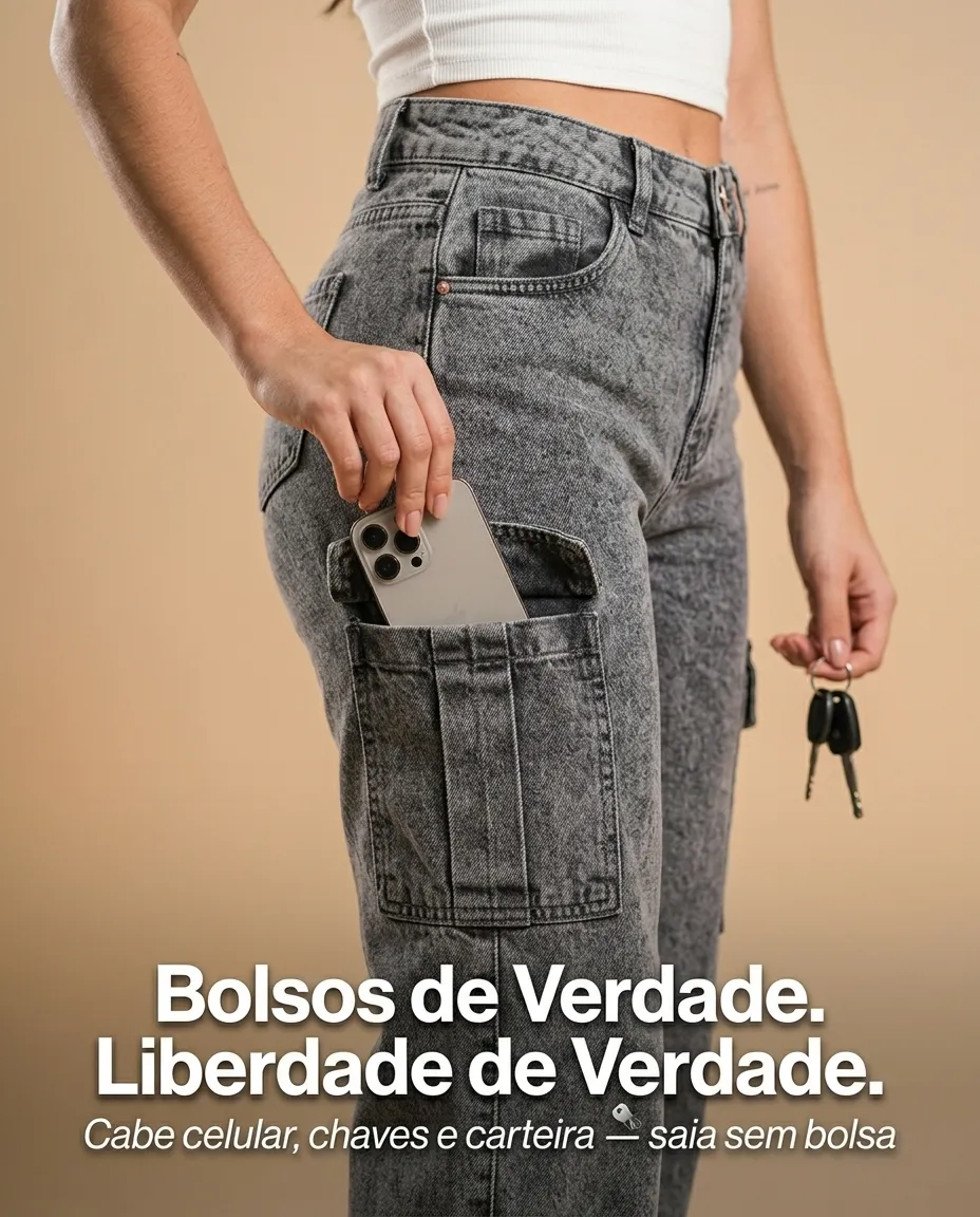 CALÇA CARGO PRA ELAS