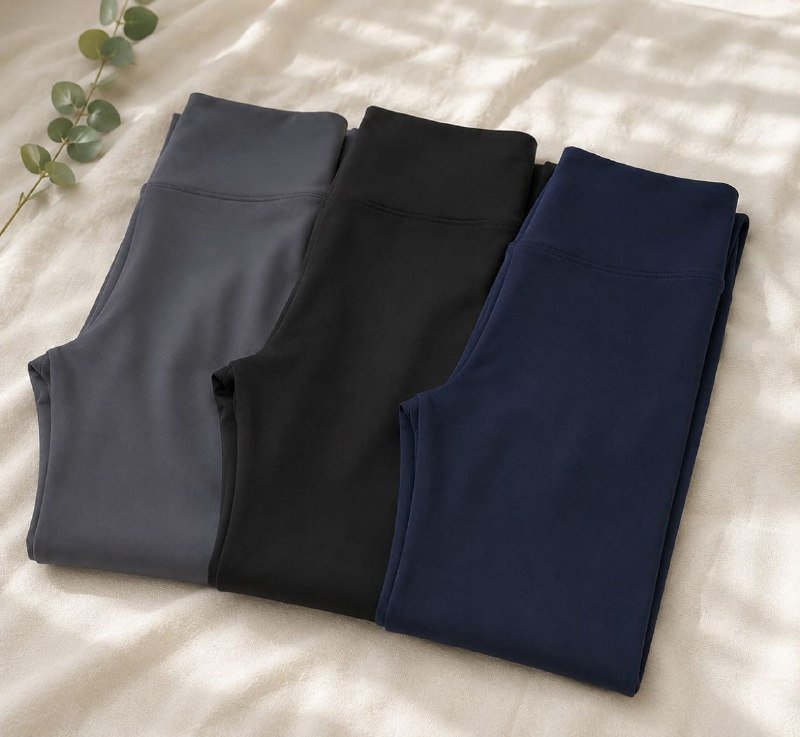 Kit 3 Calças Feminina Legging Grossa Para Academia Cós Alto