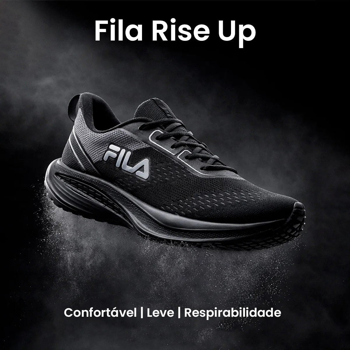 Tênis Fila Rise Up Masculino Confortável Mesh Leve Esportivo