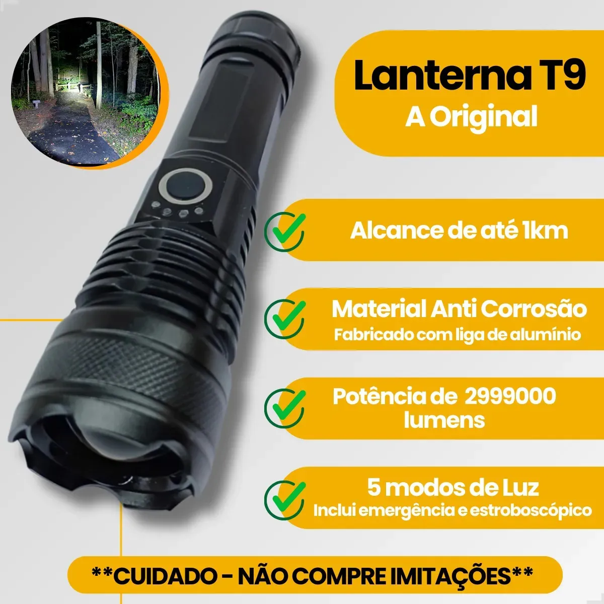 LANTERNA PRA TU ESPANTAR AS VISAGENS DO INTERIOR
