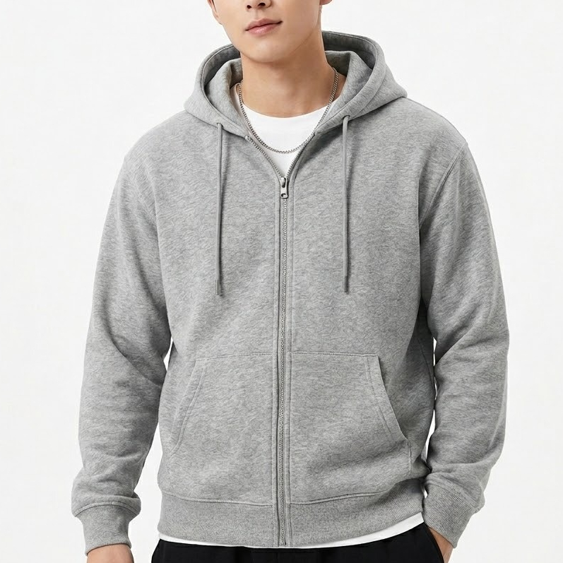 Blusa De Frio Moletom C Ziper Liso Direto Fabrica (P ao G)