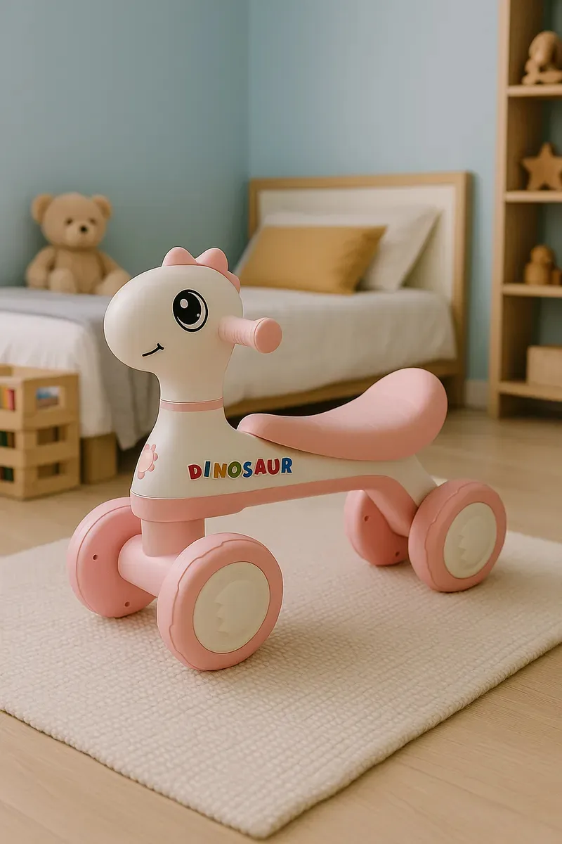 Motoca Infantil De Equilíbrio Com Luz E Som Dino
