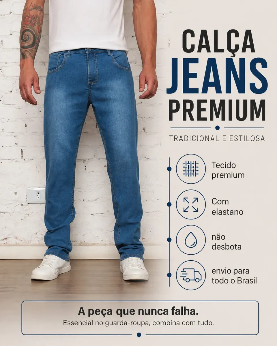 CALÇA JEANS PRA TRAMPAR
