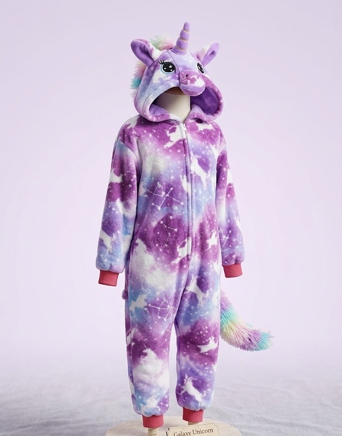 Pijama Infantil Fantasia Macacão Unicórnio Kigurumi Promoção