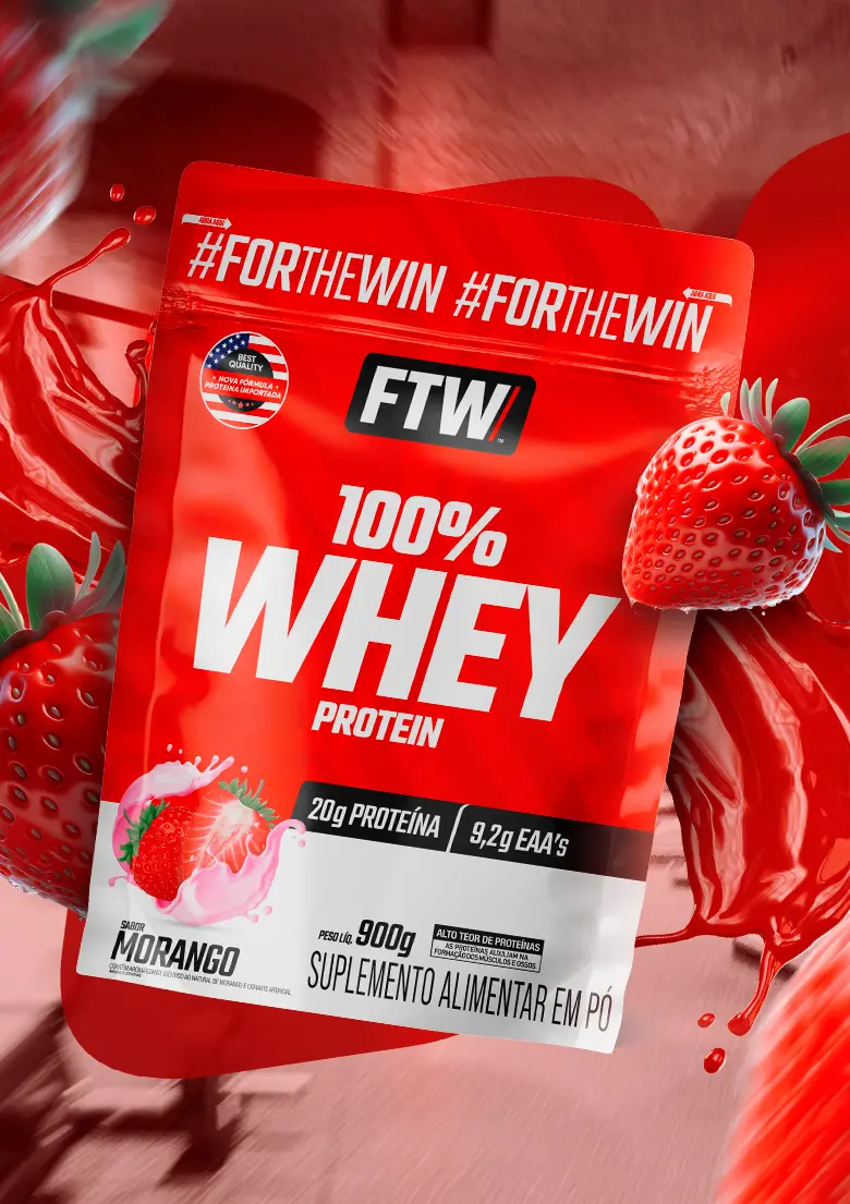 WHEY FTW MORANGO 🍓