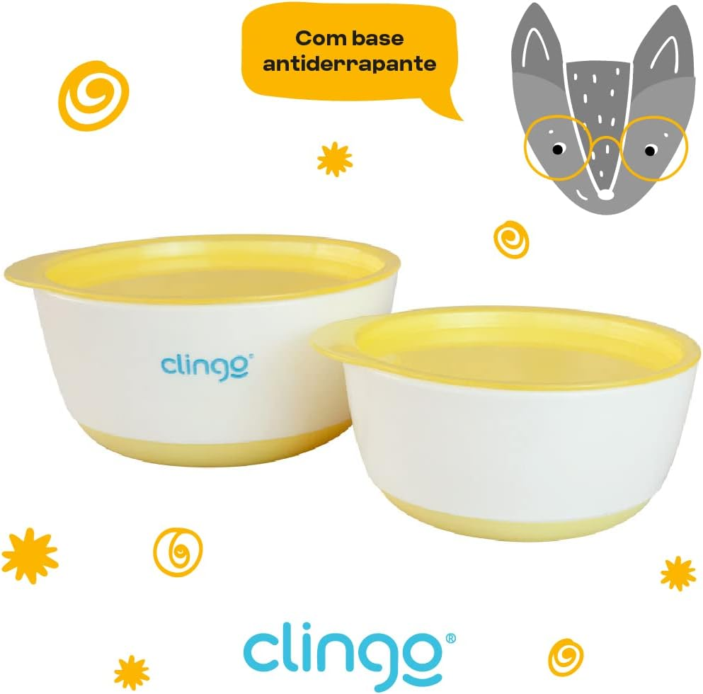 TIGELAS CLINGO COM TAMPA 🥣