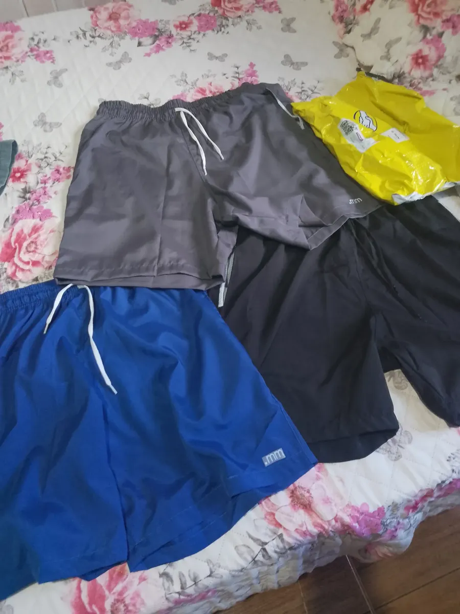 Kit 3 Bermuda Masculina Tactel Com Elastano Academia Treino