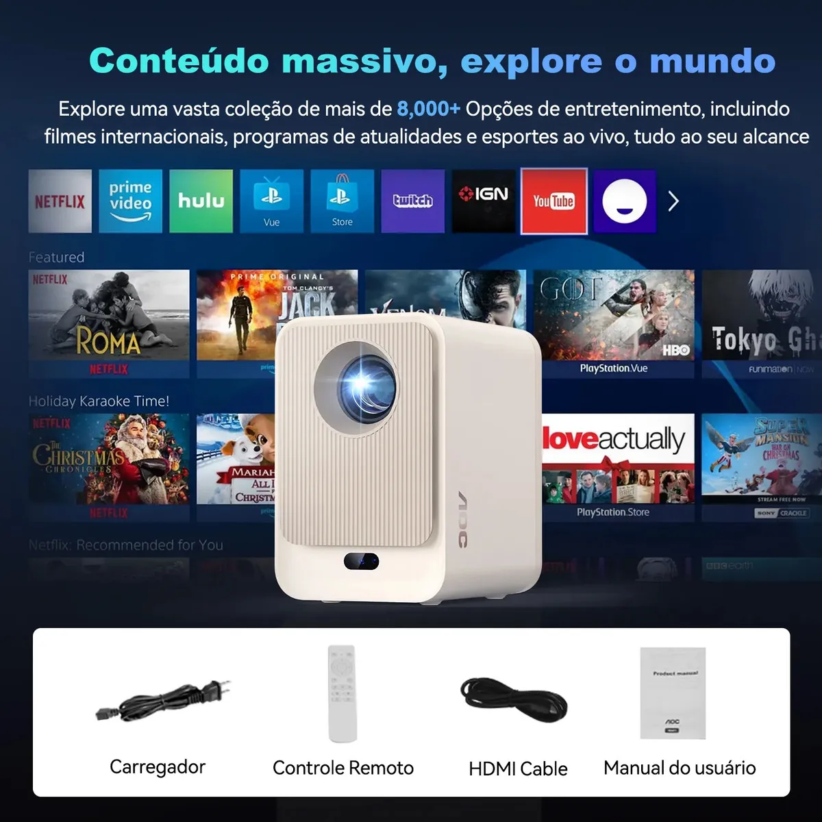 COM QTS ANOS VC DESCOBRIU QUE A AOC TINHA PROJETOR?
