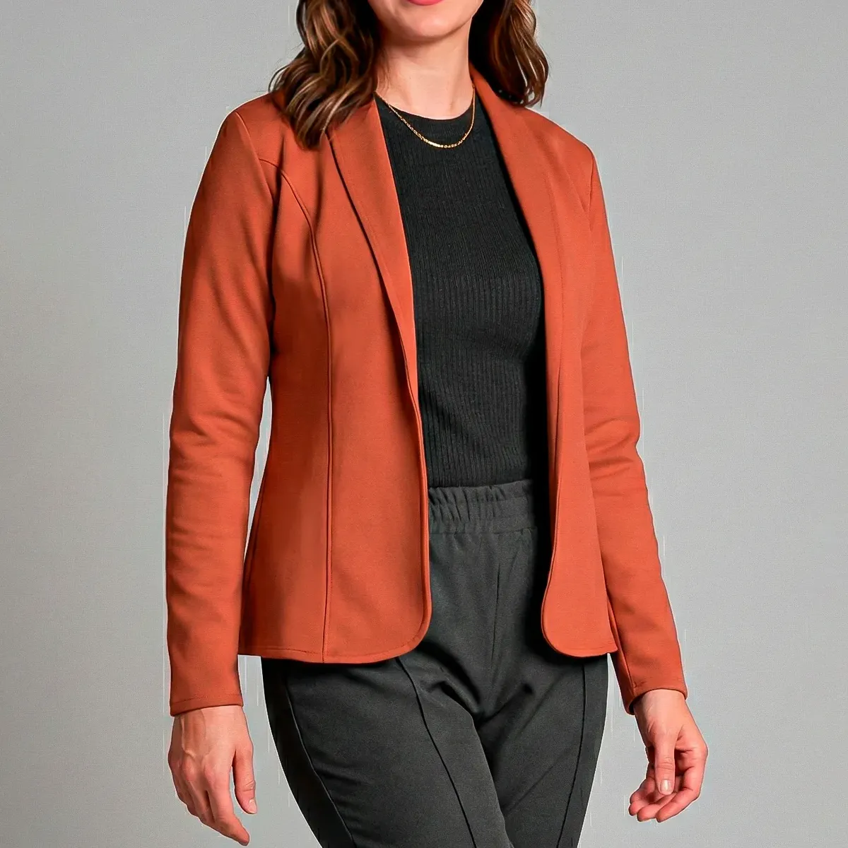 Blazer Feminino Jaquetinha Casaquinho Acinturado Alê Vieira