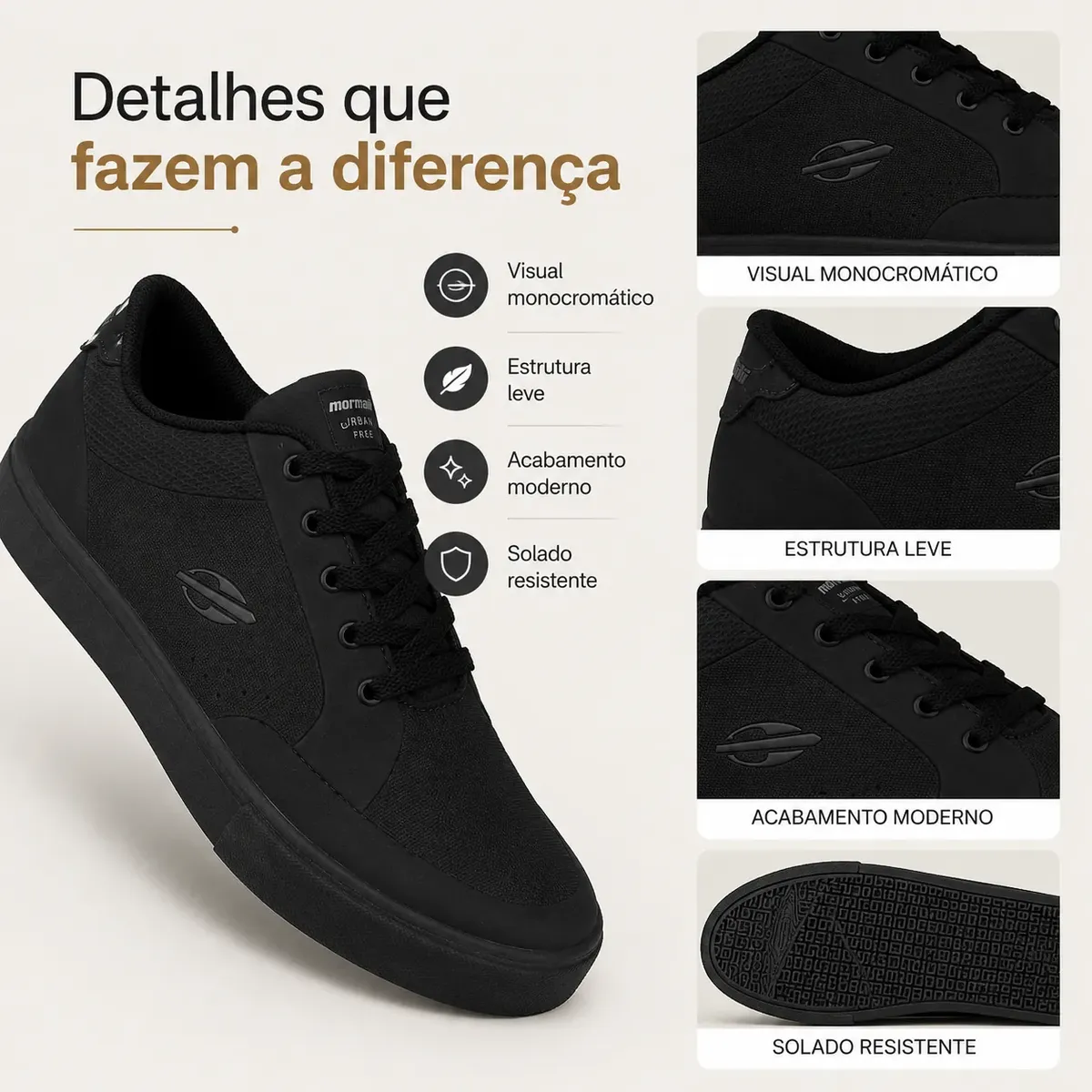 Tênis Masculino Mormaii Casual Urban Free Original