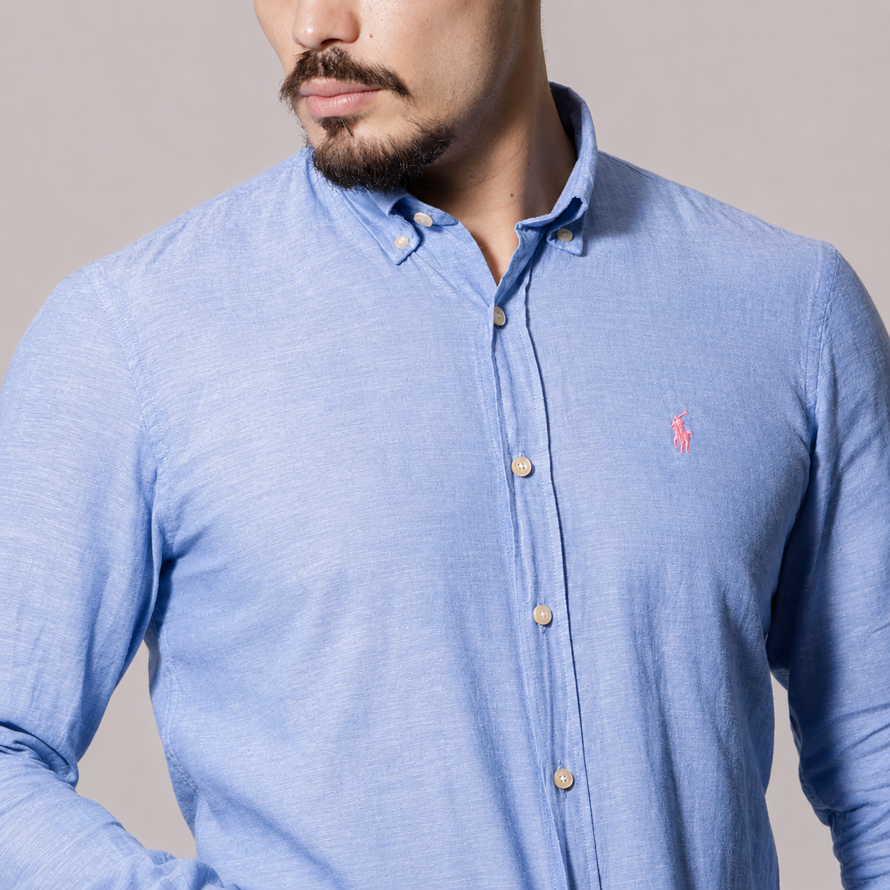 Camisa Social Linho Manga Longa Importada Original (P ao XXG, 3 cores) — imagem 2