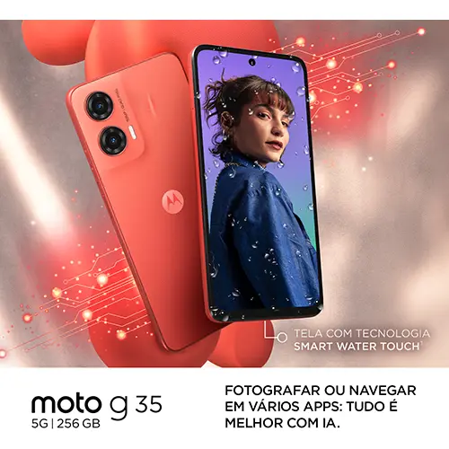 MOTOROLA G35 COM 256GB DE ARMAZENAMENTO