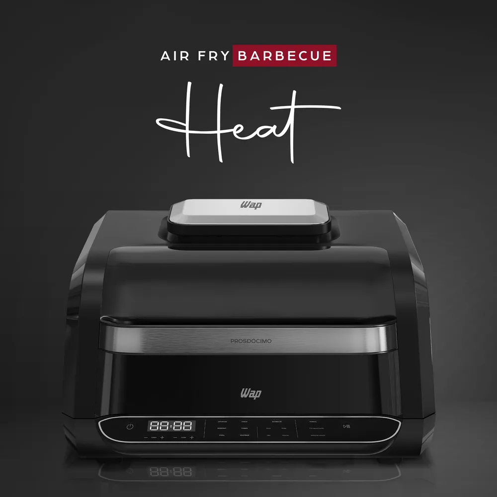 FRITADEIRA AIR FRYER E BARBECUE 8 EM 1