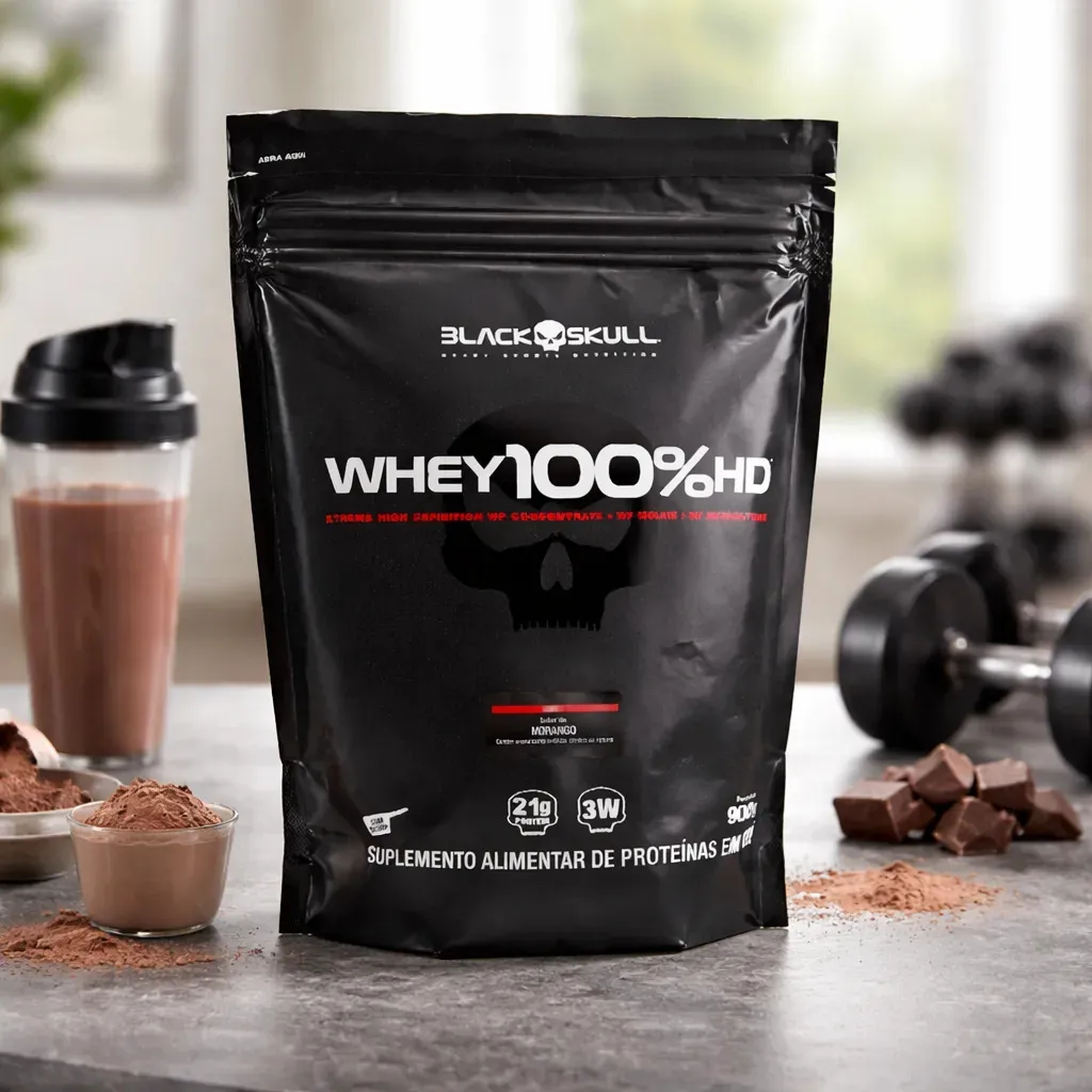 WHEY DA BLACK SKULL DE 900G