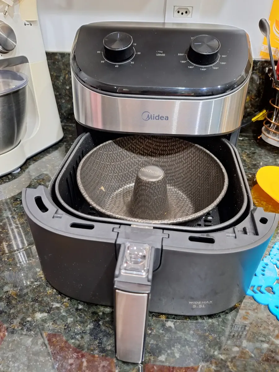 Fritadeira Air Fryer 5,5l Widemax Com Interior De Alumínio 1900w Midea
