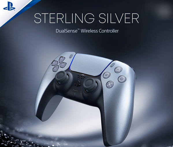 Sony PlayStation DualSense CFI-ZCT1W Controle Sem Fio Sterling Silver Cor Cinza