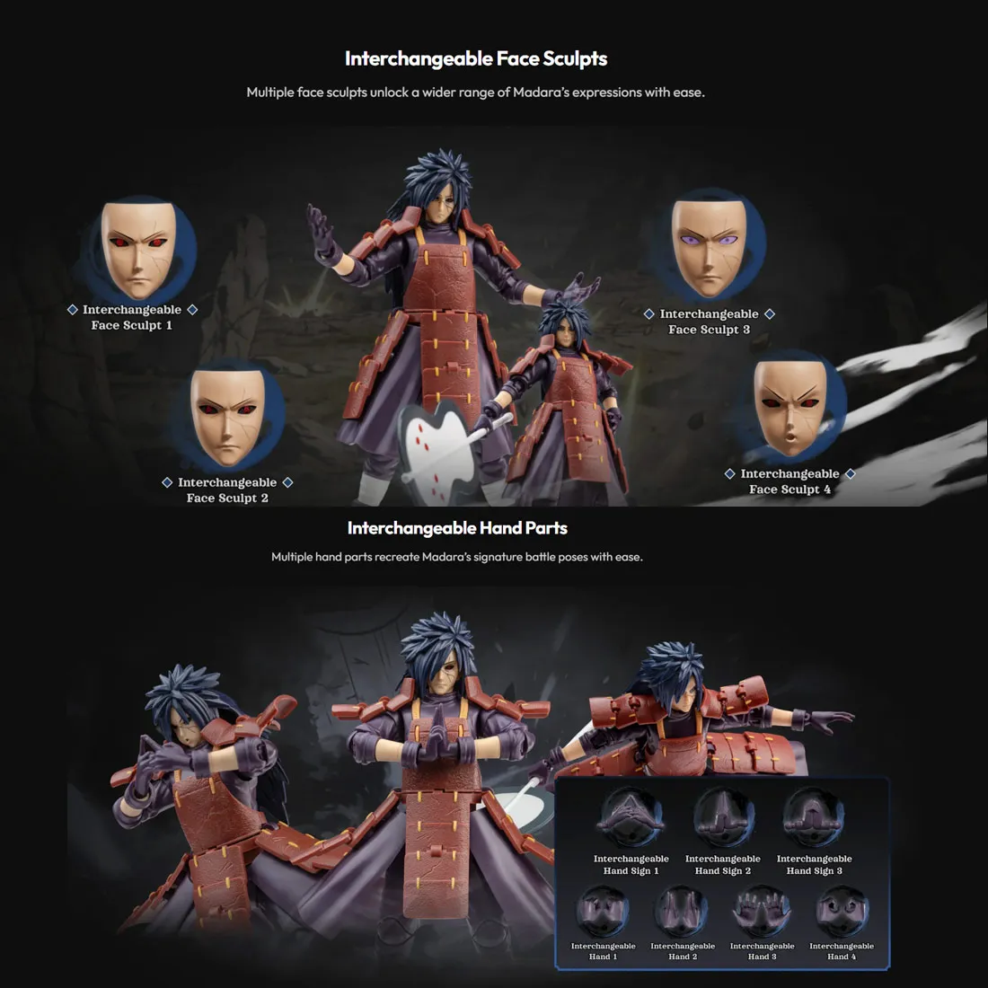 Blokees Naruto Madara Uchiha (reanimation) Action Figure
