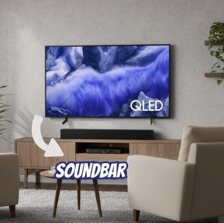 TV GIGANTE COM SOUNDBAR 👀