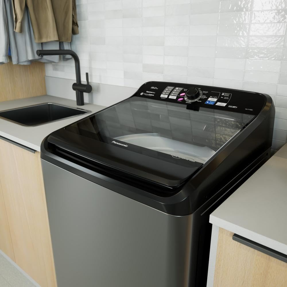 Máquina de Lavar Panasonic 15kg, Titânio, 127v | NA-F150B1T
