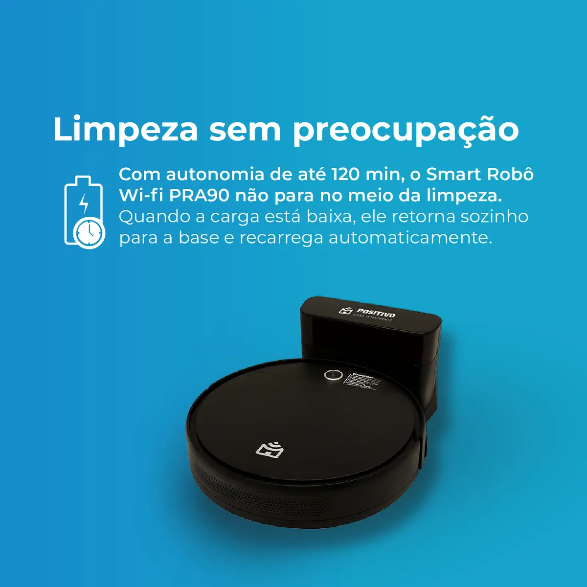 ROBÔ ASPIRADOR COMPLETO, ESSE ATÉ SE CARREGA SOZINHO