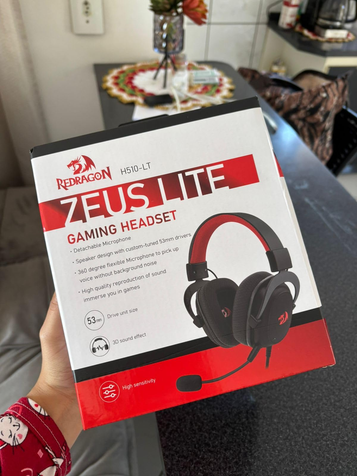 Headset Gamer Redragon Zeus Lite Preto P3 H510-LT