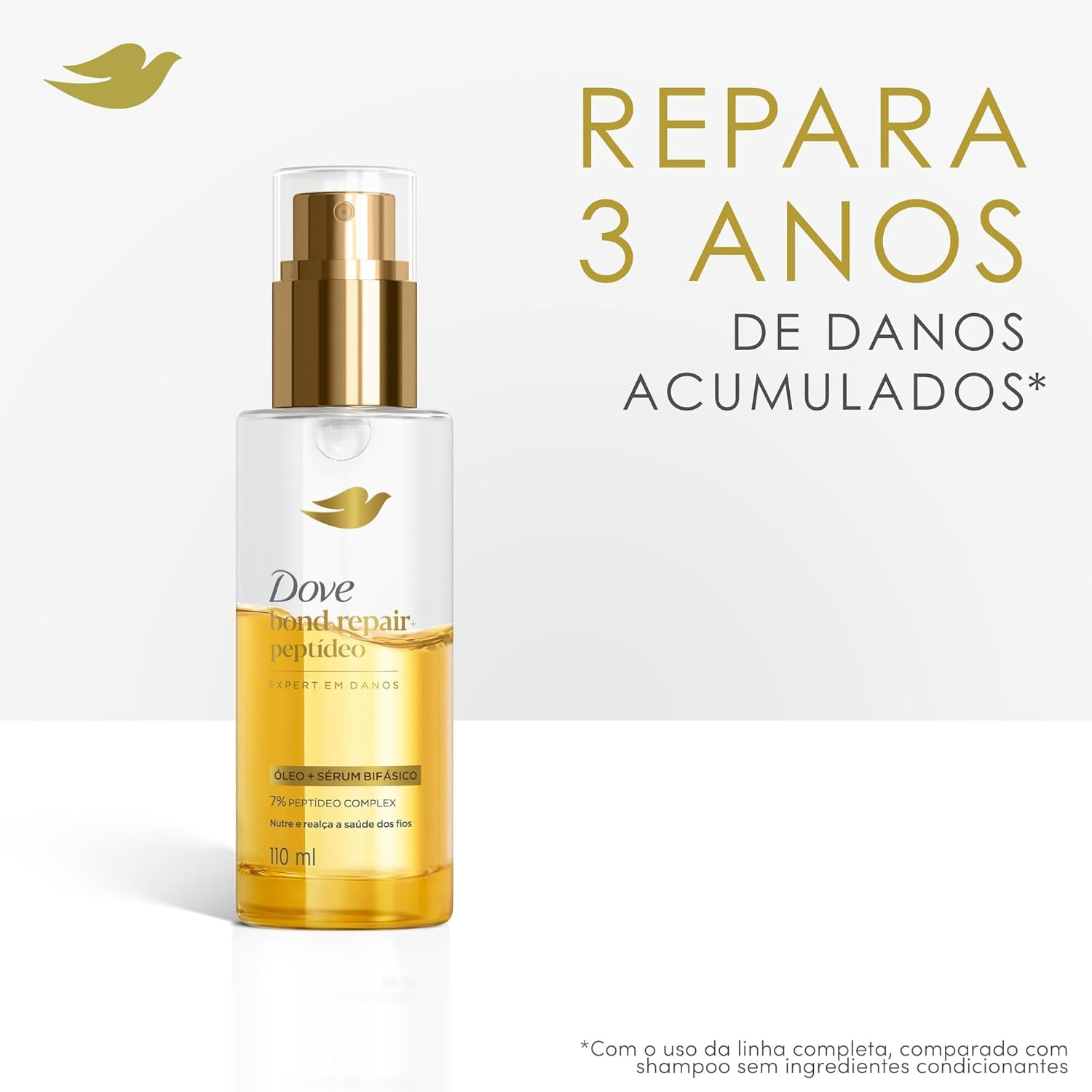 ÓLEO + SÉRUM BIFÁSICO DA DOVE