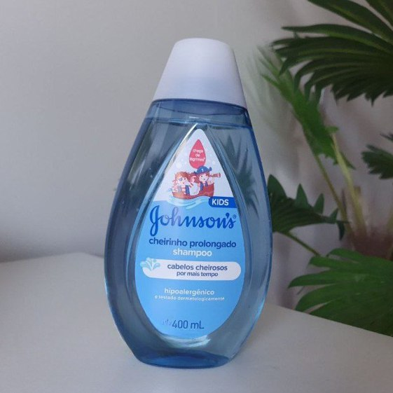 Johnson's Baby Shampoo Infantil Cheiro Prolongado, 400ml, Azul