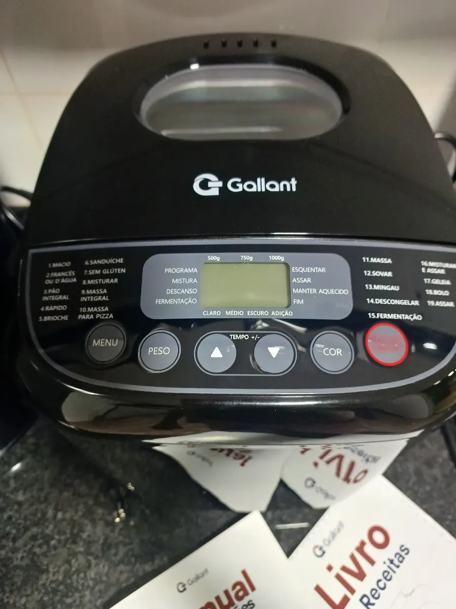 Panificadora 19 Programas Gallant 600w Preta