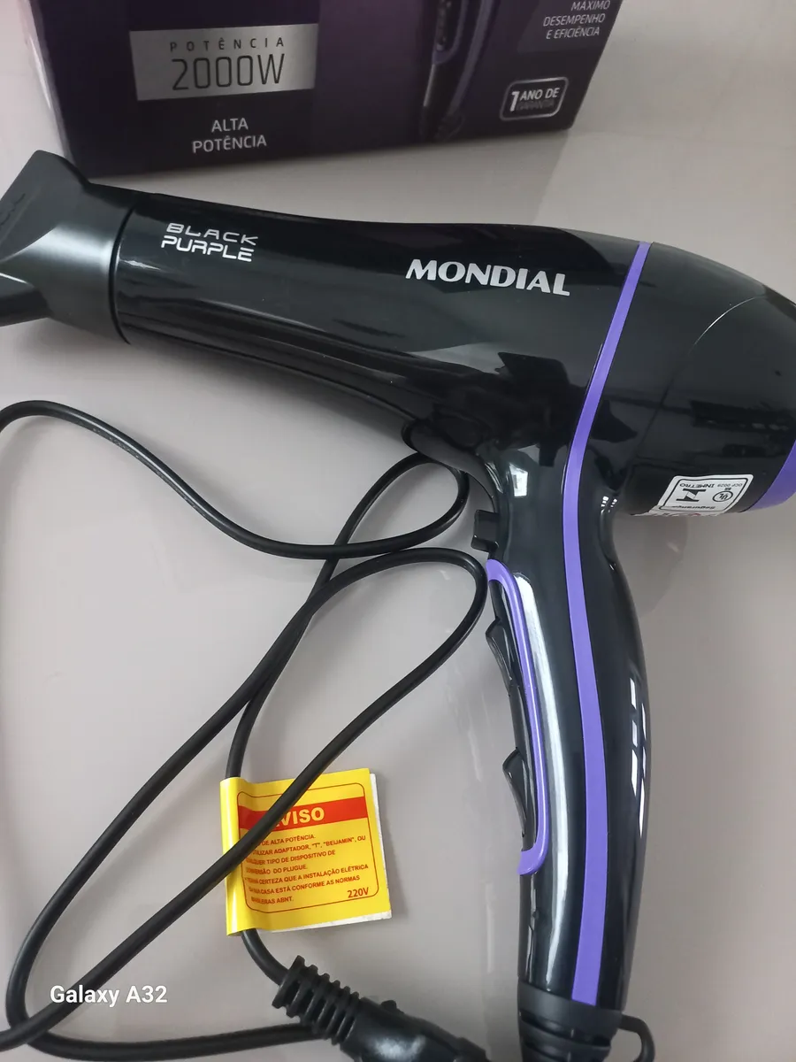 Secador de Cabelos Mondial Preto 2000W SCN-01