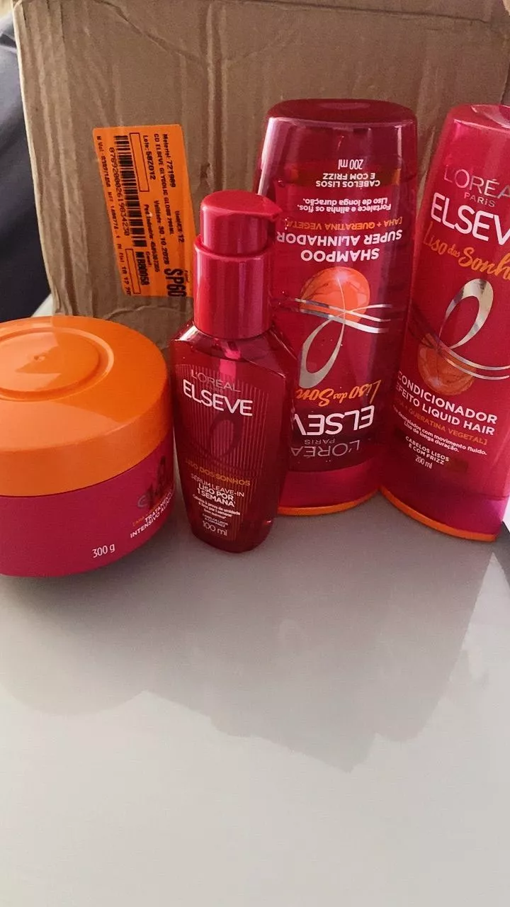 KIT ELSEVE SH + COND + SÉRUM + MÁSC LISO DOS SONHOS | Shopee Brasil