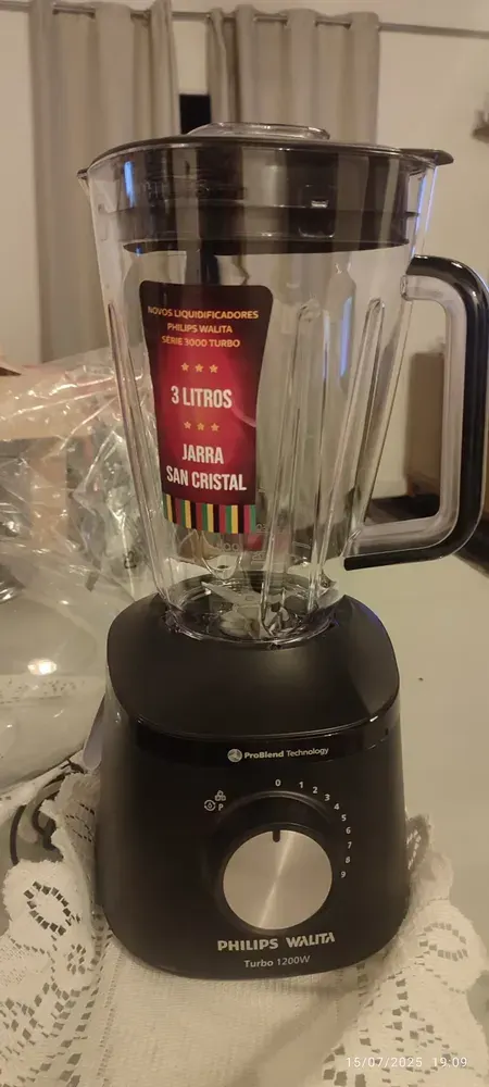 Liquidificador Philips Walita Série 3000 Turbo, 110V | Preto, 1000W, HR2270/91