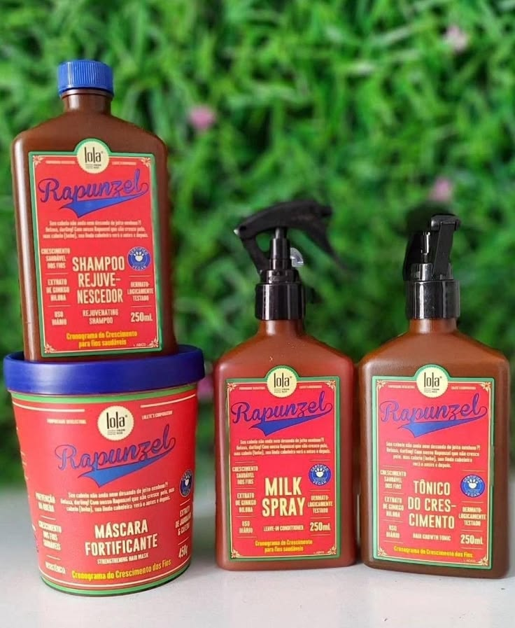 Lola Kit Rapunzel Linha de Crescimento - Shampoo + Máscara + Tonico + Milk | Shopee Brasil