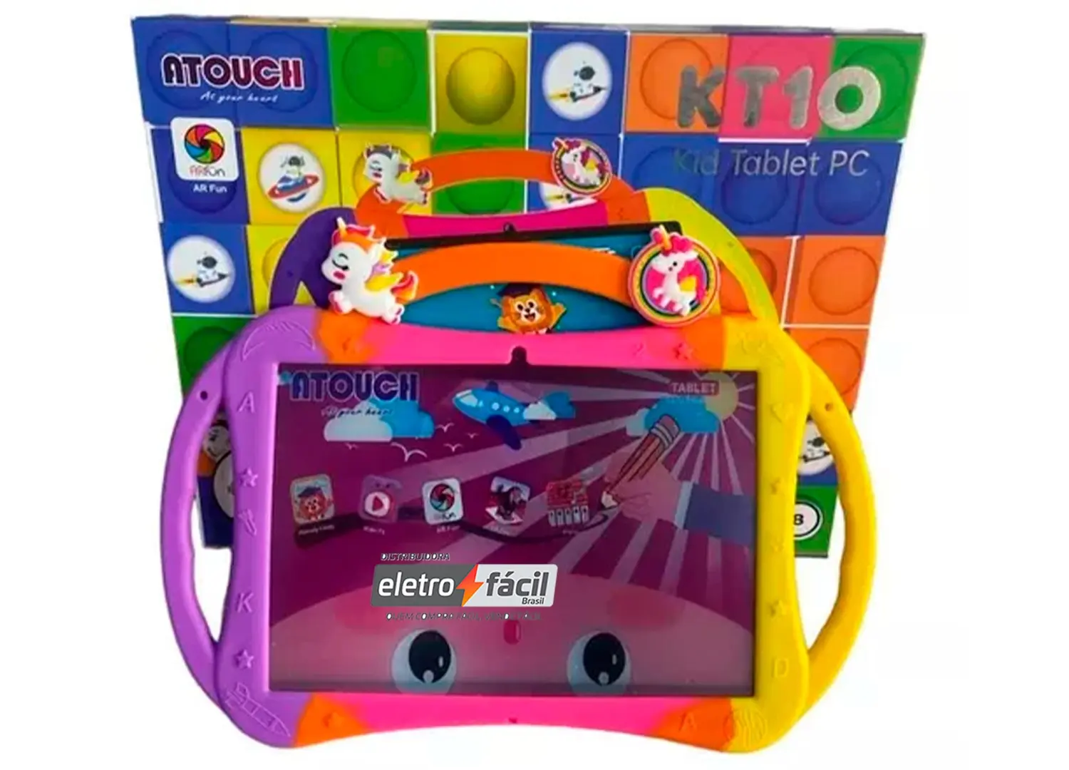 Tablet Para Criança 10.1 Polegadas 32GB 2GB Com Chip Android - ATOUCH - Tablet Infantil - Magazine Promosam