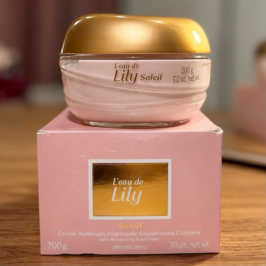 Creme Acetinado L`eau De Lily Soleil Floral 200g