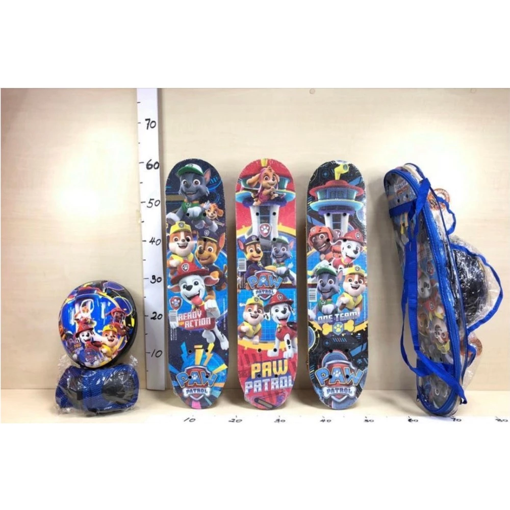 Skate Infantil Radical Antiderrapante Vários Personagens luz Com Kit Segurança Meninos e Menina 60CM | Shopee Brasil