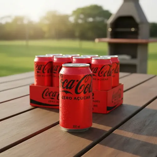 Pack de Coca-Cola sem Açúcar 350Ml 6 unidades