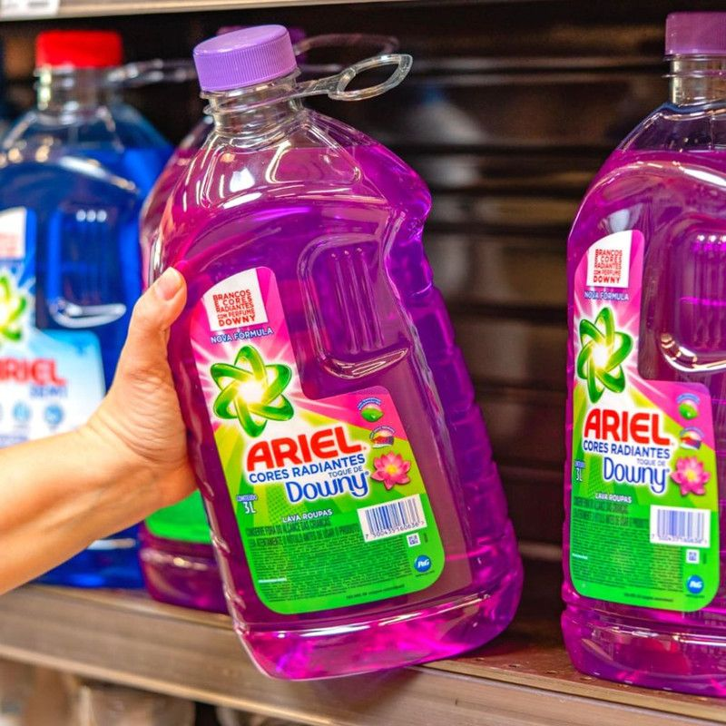 Ariel Sabão Líquido Cores Radiantes Toque de Downy 3L