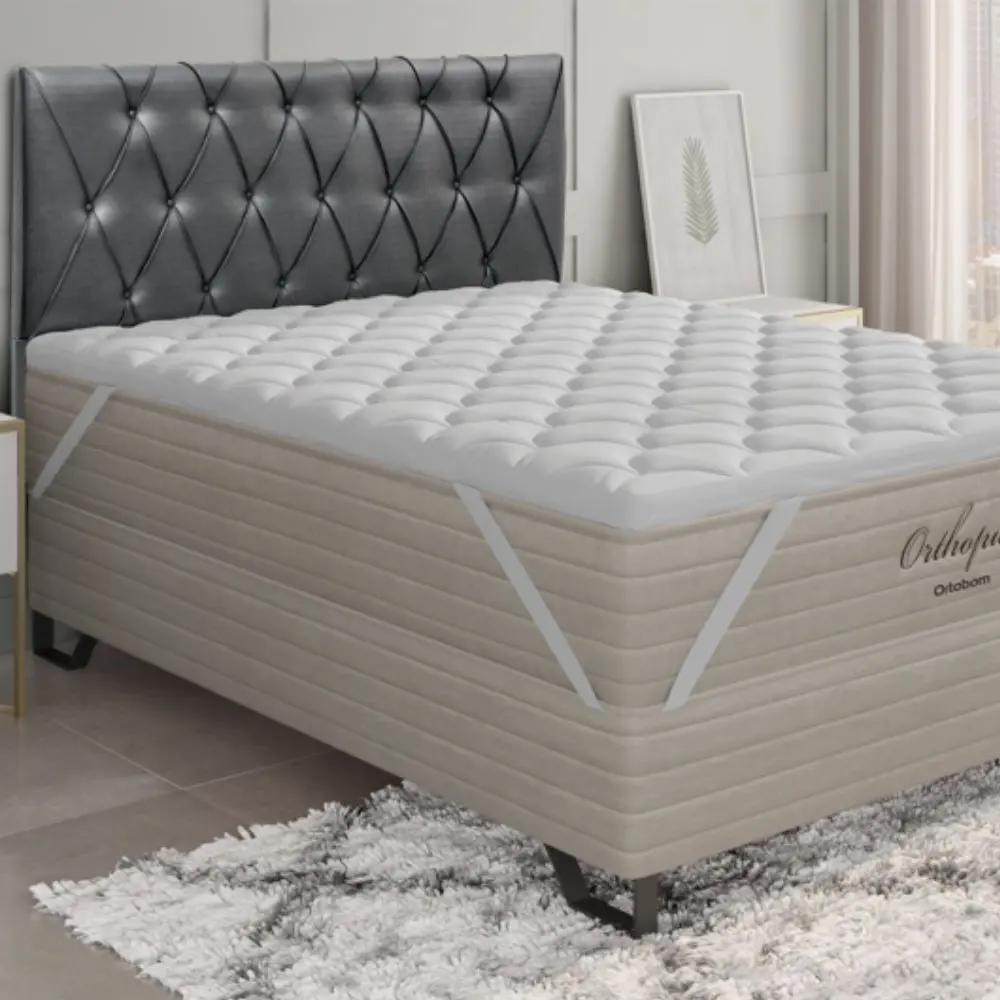 Pillow Top Queen Ortobom 200 Fios Percal 100% Algodão