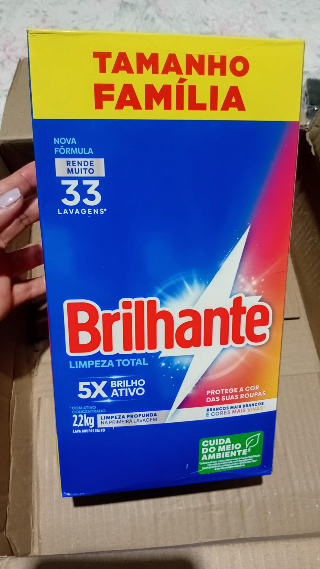 Brilhante Limpeza Total - Sabão Em Pó 2 2Kg