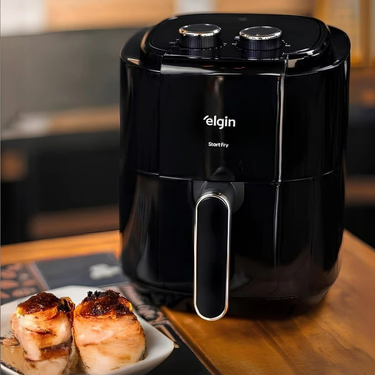 Fritadeira Air Fryer Elgin Facilita Fry 3,5l Potência 1400w Cor Preto