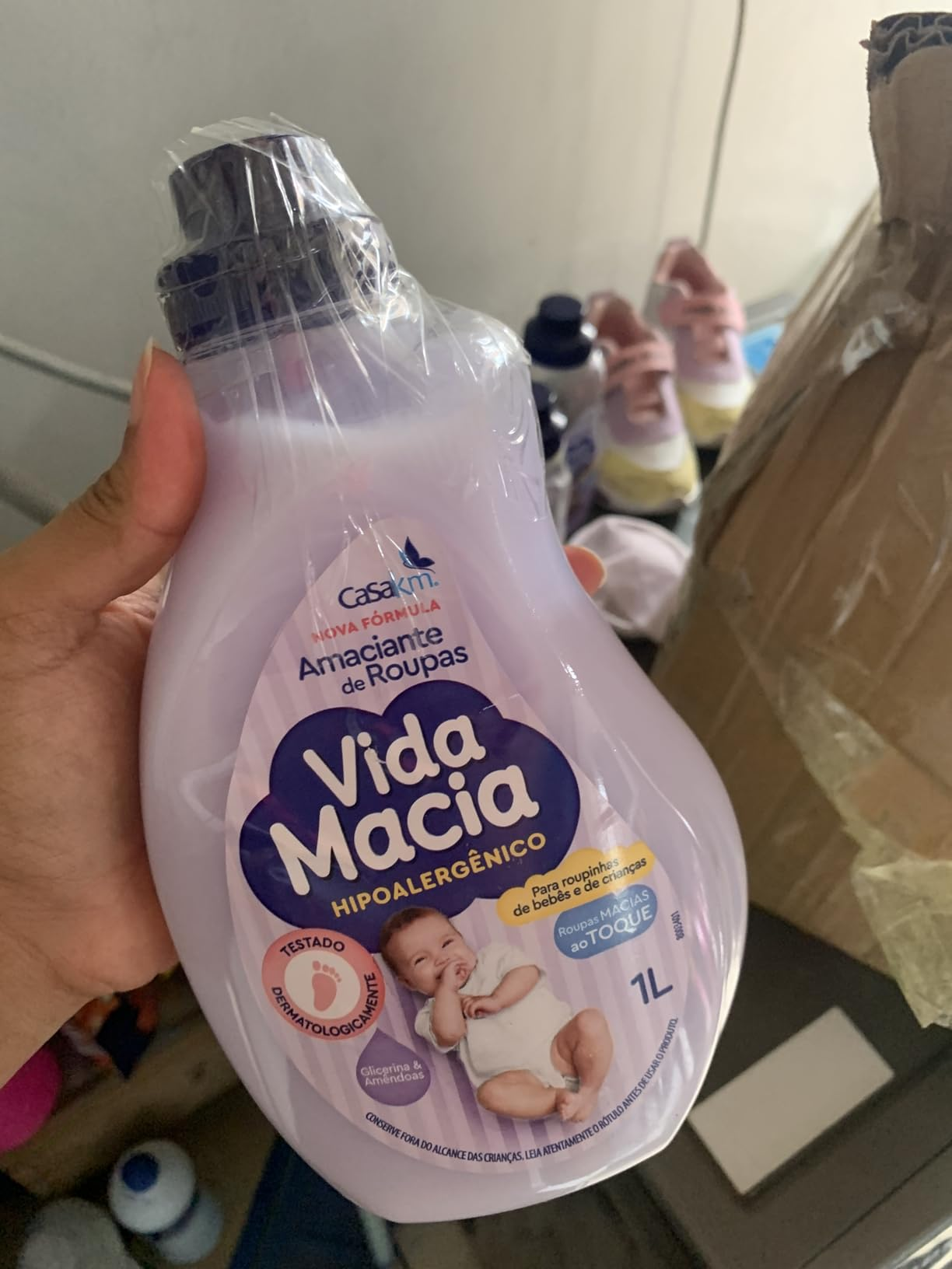Casa Km Amaciante Vida Macia Glicerina & Amêndoas 1L
