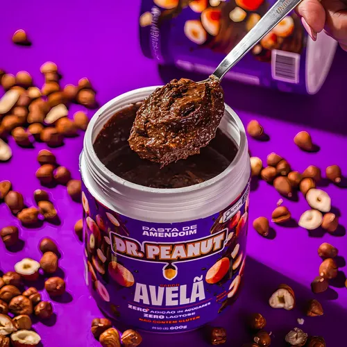 Dr. Peanut Pasta De Amendoim Avelã 250g - Com Whey Protein