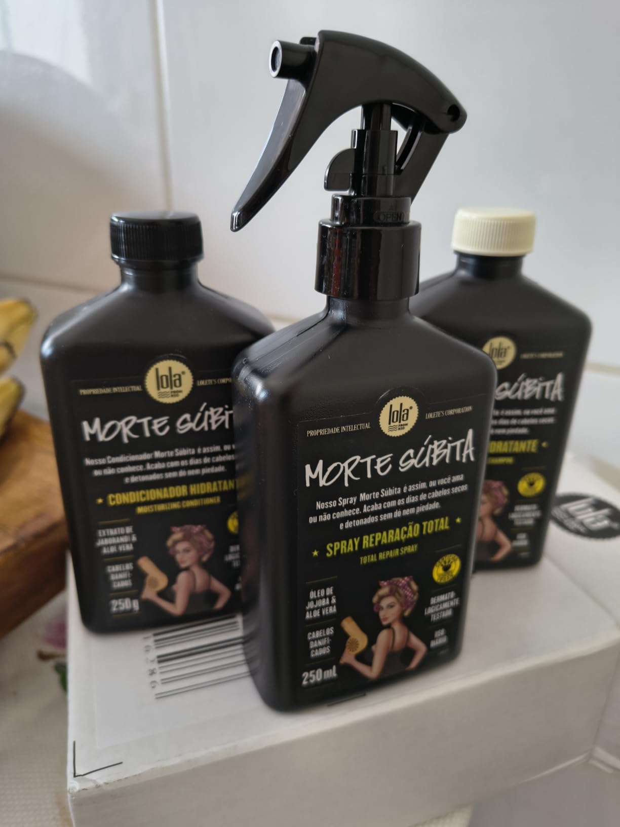 Kit M*rte Súbita (Shampoo + Condicionador + Spray Reparaçao) - Lola From Rio